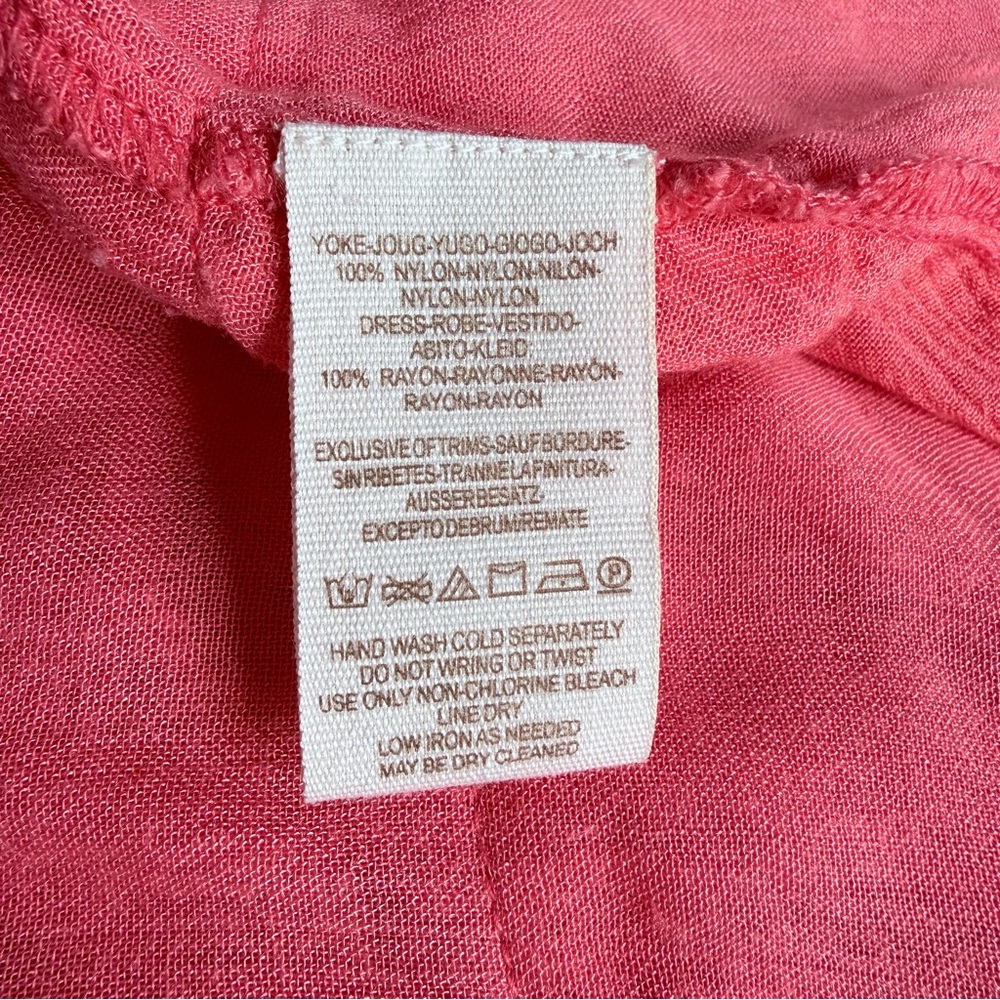 Free People Coral Lace Tiered Mini Dress | NWT | Size S - Picture 12 of 13